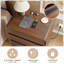 Ensemble de commode et table de chevet en bois de noyer, commode 3 tiroirs pour la chambre à coucher, ensemble de table de chevet de 2, ensemble de chambre classique-908681581