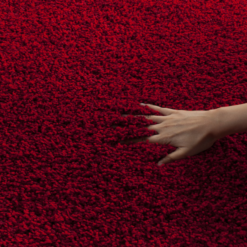 Tapis à poil long de couleur unie performance Santa Monica Vandoren, Carré 6 pi 7 po