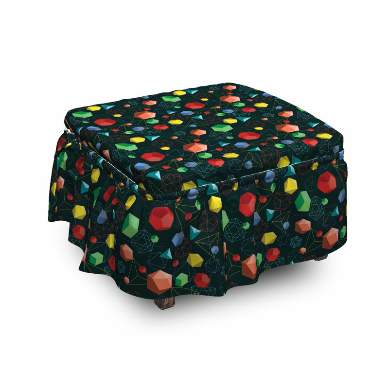 Housse pour repose-piedse 3d platonic shapes