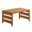  Ensemble de meubles de patio 3 pièces Barton - Table et chaises d'extérieur en bois d'eucalyptus résistant aux intempéries avec coussins gris - Ensemble de meubles d'extérieur modernes pour porche, terrasse ou piscine (naturel)-856151445-856974985