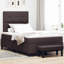  Lit sommier tapissier avec matelas noir 47,2 po x 78,7 po-1482846527-1482846524
