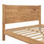 Base de lit plateforme en bois massif Alcott Hill Farmhouse avec tête de lit Shaker, lit à panneau en pin rustique, base de support à lattes robuste, aucun sommier requis-723889699