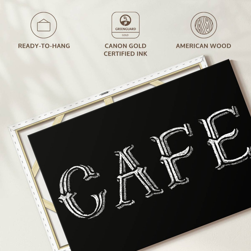 Tergel Blackboard Cafe Typography, 8" H x 12" W