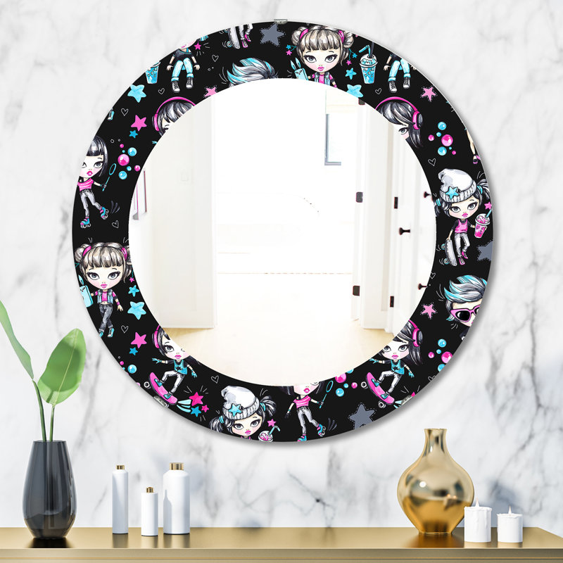 Miroir mural Fashion, H 23,6 po x l 23,6 po