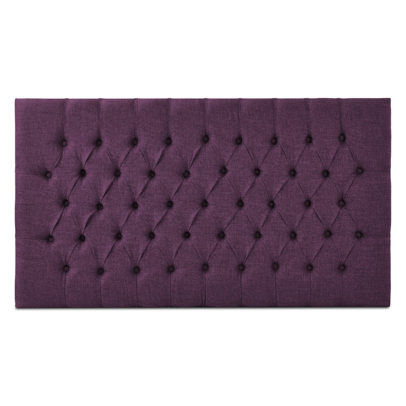 Breland Upholstered Headboard, Linoso Purple, Kingsize (5')