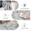 Tapis lavable moderne antidérapant (gris)-2124765808