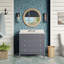 Meuble-lavabo simple 36 po avec comptoir en chocolat Whitman-521133454-521133448
