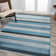 Angeal Gradient Ticking Striped Blue/Navy Rug