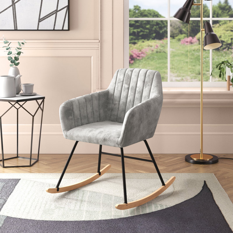 Abeyta Rocking Chair, Grey