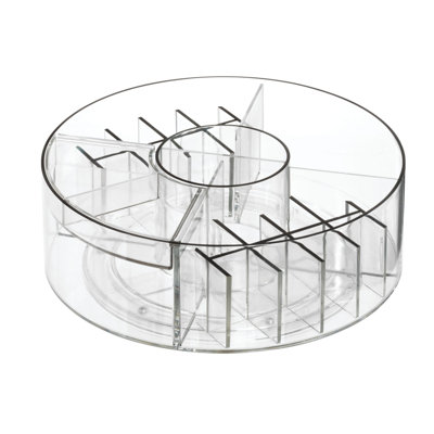 iDesign’s Onyx Collection Cosmetic Carousel, Clear