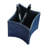 Folded Leather Pencil Cup-Blue Wash