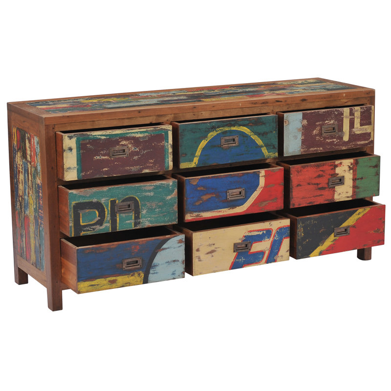 Commode 9 tiroirs Barnes