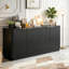 Buffet 63 "à rayures verticales avec rangement-129685009