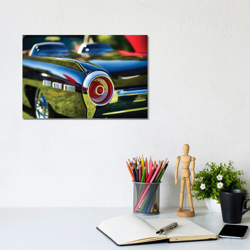 Tail Light Detail Of A 1962 Ford Thunderbird by George Oze - Wrapped Canvas Print, 20.32 cm H x 30.48 cm W