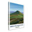 Brecon Beacons, Wales - Romantic Travel Poster of Peaks, Paths and Wide Welsh Skies. Giclee Print on Wrapped Canvas. Wall Art, Home Decor - Regions & Scenic Areas, Wales 1 Piece Wrapped Canvas Wall Art-259709324
