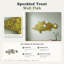 Poisson truite moucheté - jaune patiné