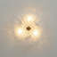 Plafonnier semi-encastré 3 lumières à fleur française à intensité variable -1570578814