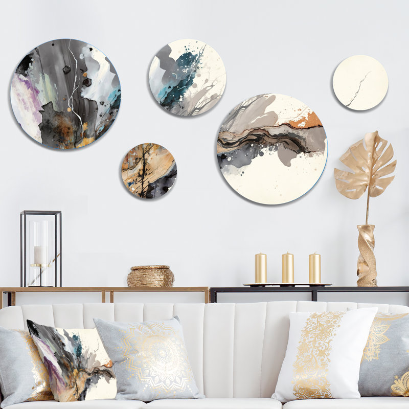 Abstract Wall Decor on Metal