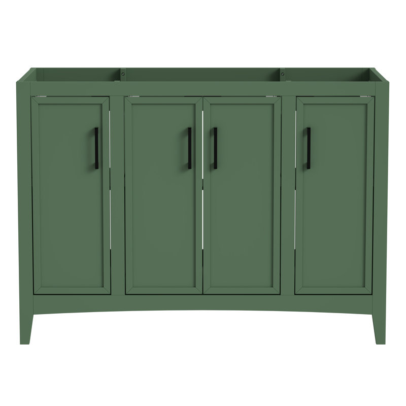 Meuble-lavabo moderne simple 48 po, sans lavabo, Vert
