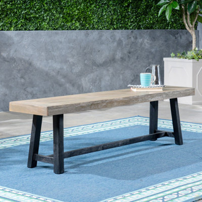 Banc d'extérieur en bois d'acacia