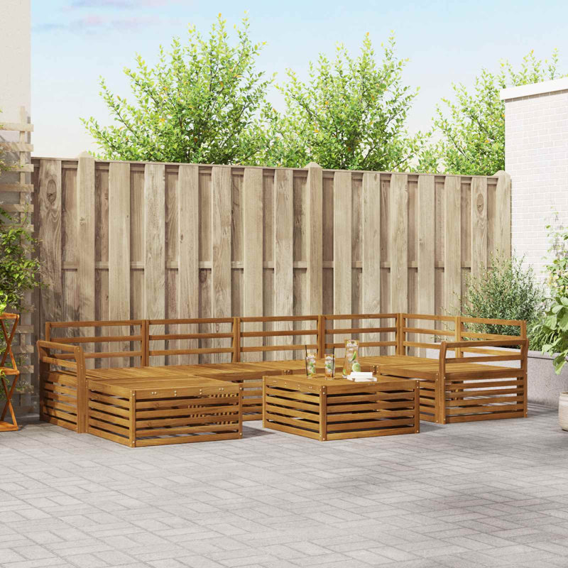 329cm Wide Patio Sectional Set