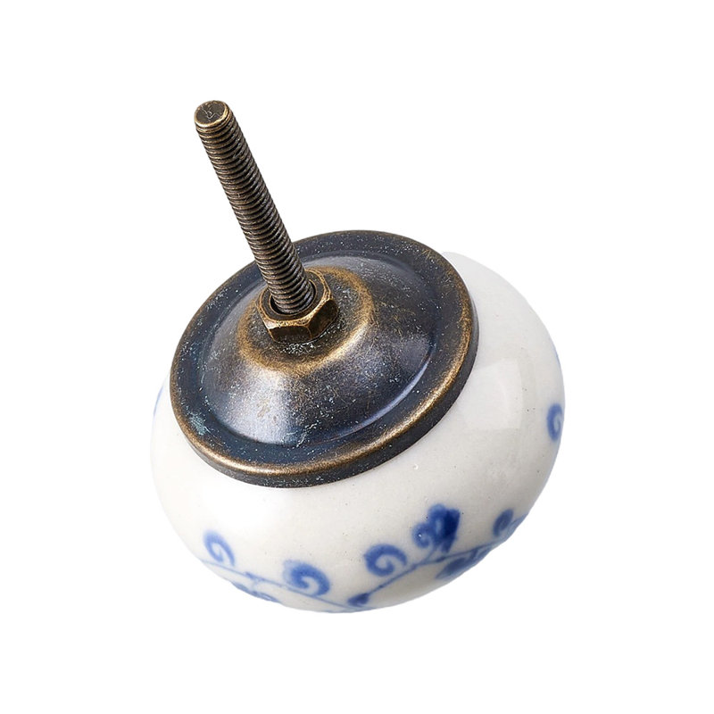 6Pcs Ceramic Furniture Knobs Pull Handles