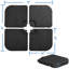 Support pour parasol 4 pièces Hylan HDPE