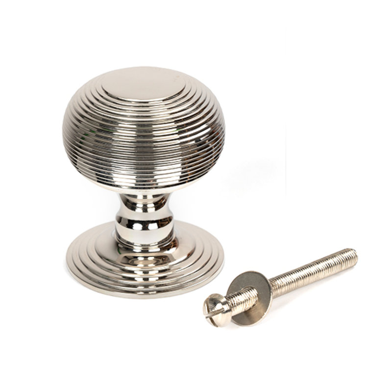 Passage Door Knob, Polished Nickel