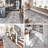 Wide Hallway Rug: Vintage Washable Soft for Living Room Bedroom Water Resistant Carpet with Non-Slip Backing for Entry Kitchen Dining Room Thin Bathroom Floor Mat(Brick)-1837069507-1813402913