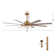 Broghen 65'' 8 - Blade Reversible Large Ceiling Fan with LED Lights and Remote Control