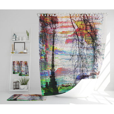 Neyzer Polyester Shower Curtain Set