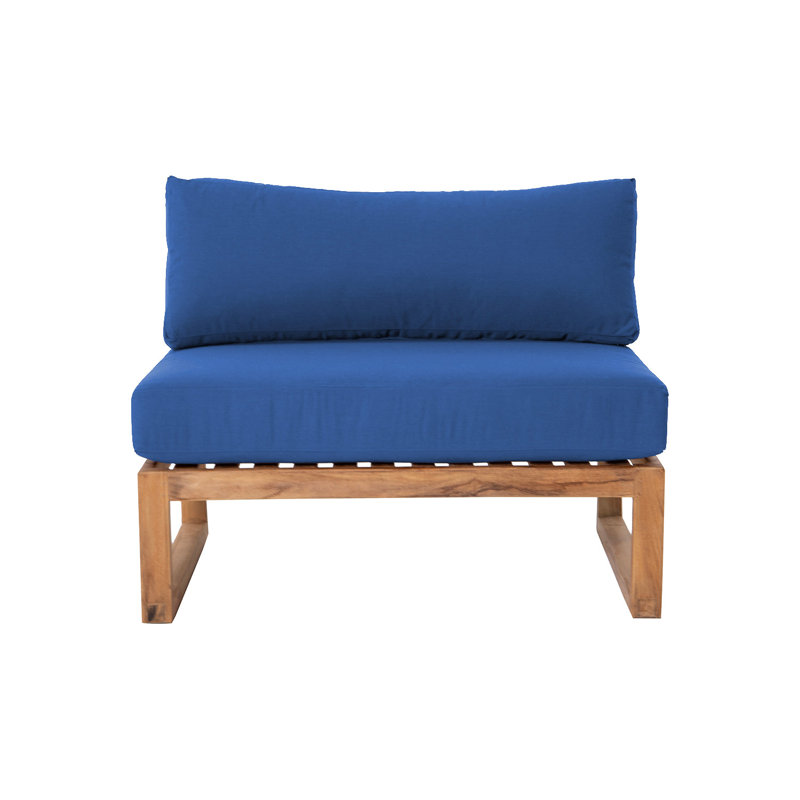 Fauteuil d'extérieur en teck Premer, Saphir
