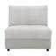 Canapé modulaire inclinable modulaire en sherpa et velours avec console multifonctionnelle