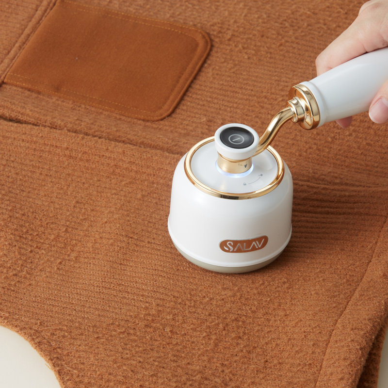 SALAV LR-900 Retro Edition Fabric Shaver + Lint Roller, Titanium, Pearl
