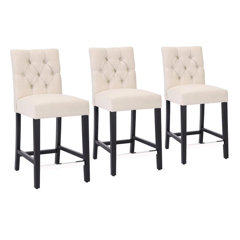 Tabouret de comptoir 24 po Wren, Beige
