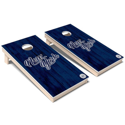 Ensemble de jeu de cornhole composite toutes saisons New York V3