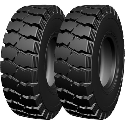 Set Of 2 28-9-15 14pr Dh-901 Industrial Vehicle Tires, Heavy Duty Wear Resistant Rubber Tyres for Forklift Loader Construction Site Use