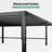 Lutherville 18'' Black Metal Platform Bed Frame With Steel Slat Support, No Box Spring Needed-953016076-989472396