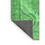 Tapis oriental en laine / polyester tissé à la machine en vert / gris-876920149