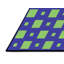 Tapis bleu/vert à motifs-496579582