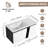 40" Wall-Mounted Bathroom Vanity With Ceramic Sink