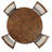 Caie 5 - Piece Round Solid Wood Dining Set