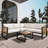 Outdoor Patio Set with Sturdy Construction and Comfortable Cushions for Relaxing-2054064333
