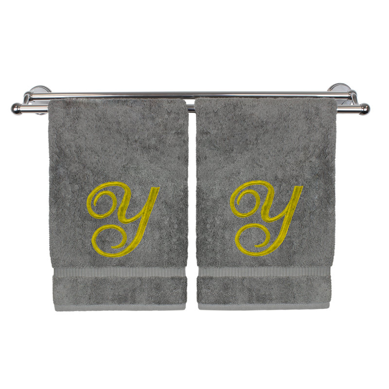Super Plush Washcloth, Gray/Gold, Y