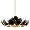 Lotus 21 Light Chandelier - Gold Leaf Finish