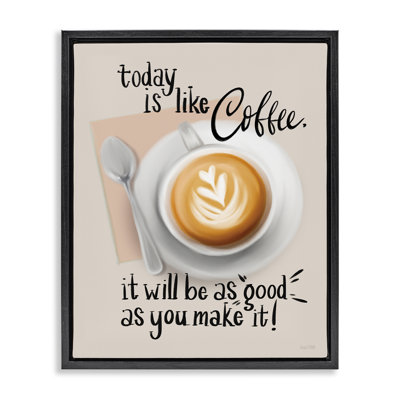 «Today Is Like Coffee Floater», art mural sur toile par House Fenway