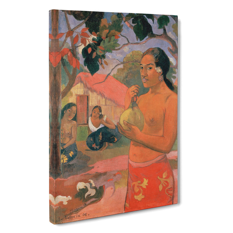 Where Are You Going Vol.1 by Paul Gauguin - Wrapped Canvas Painting, 76cm H x 50cm W x 3cm D