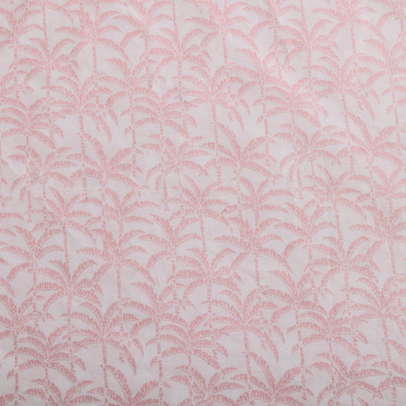 Tommy Bahama Printed Percale Cotton Sheet Set, King Sheet Set with 2 Pillowcases, Pink Lovely Palms