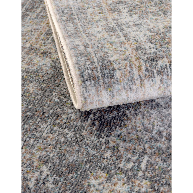 Tapis gris Folmar, Carré de 5 pi 5 po