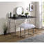 Bureau de meuble-lavabo noir et chrome
